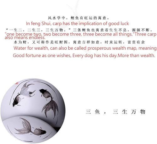 Miniatura 9 de Juego de té de pescado chino Fengshui Tetera Gaiwan Tazas de porcelana blanca Gongfu juego de té
