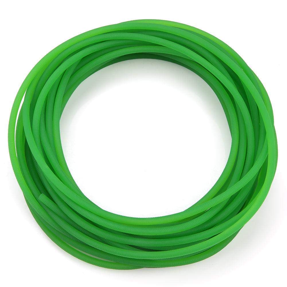 Correa redonda de poliuretano PU 4mm 10m superficie rugosa para accionamiento verde
