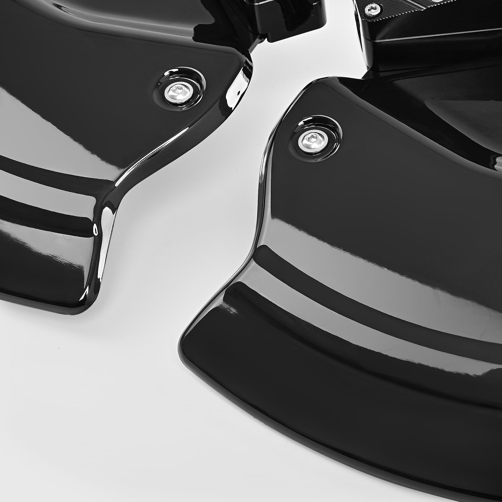 Osłona przedniego błotnika motocyklowego z włókna węglowego, kompatybilna z BMW S1000R S1000RR M1000RR S1000XR 2019-2025, ABS połysk tekstura węglowa (czarna)