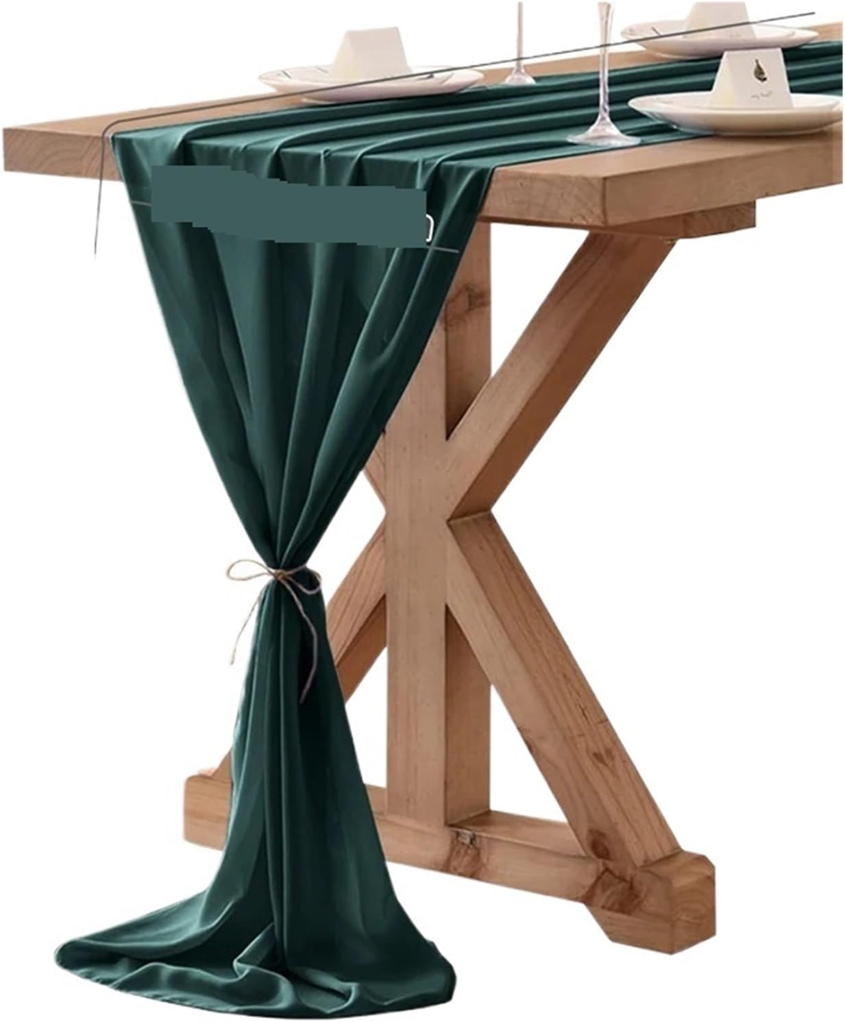 Chiffon Table Runner 30x300cm Semi-Sheer Chiffon Table Runner Silk Gauze Decor Wedding Home Cover Setting Dining(Color 5)