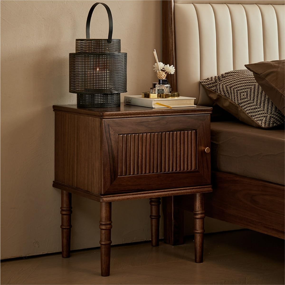 Copri Testiera Letto Imbottito In Velluto - Marrone, 170x60cm, Per Testate Legno/Ferro/Pelle