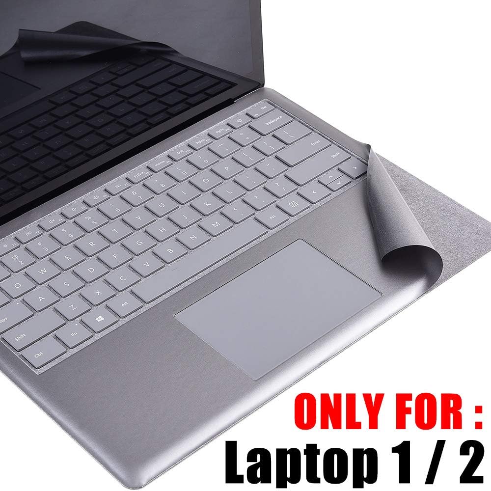 Full Size Keyboard Palm Rest Protector for Microsoft Surface Laptop/Laptop 2 Palm Pads/Wrist Rest, for Stained Keyboard, Renovation Cover Decal 13.5 Inch (Opaque Grey) Opaque Grey for Laptop 1/2 image 7 of 7 B07W96H2NV