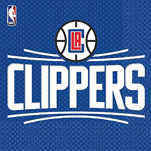 Los Angeles Clippers Party Napkins - 6 1/2" x 6 1/2", Pack of 16