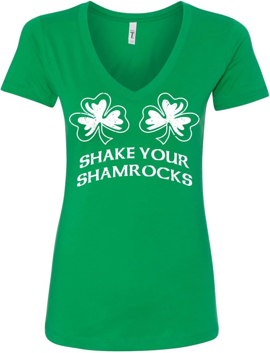 St. Patrick's Day Lucky Me! Irish Unicorn Funny Women's V-Neck T-Shirt