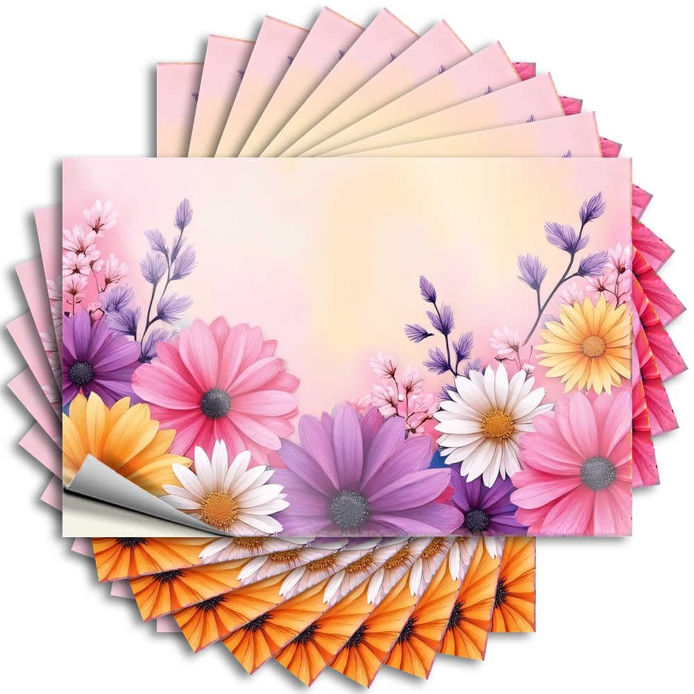 Aesthetic, Bumper Case Colorful Floral Background | Items Farmhouse(8X12CM)