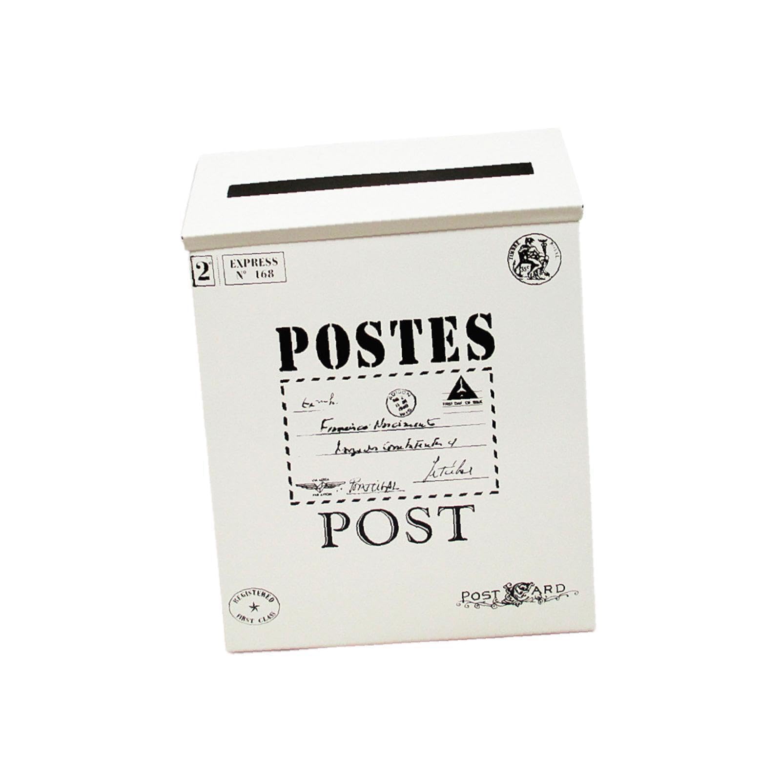 QIXCXAZ Unique Wall Mounted Mailbox Combines Retro Aesthetics With Functional Features Letterbox Needs In Community Wall Mounted Mailbox Drop Box Opinion Box
