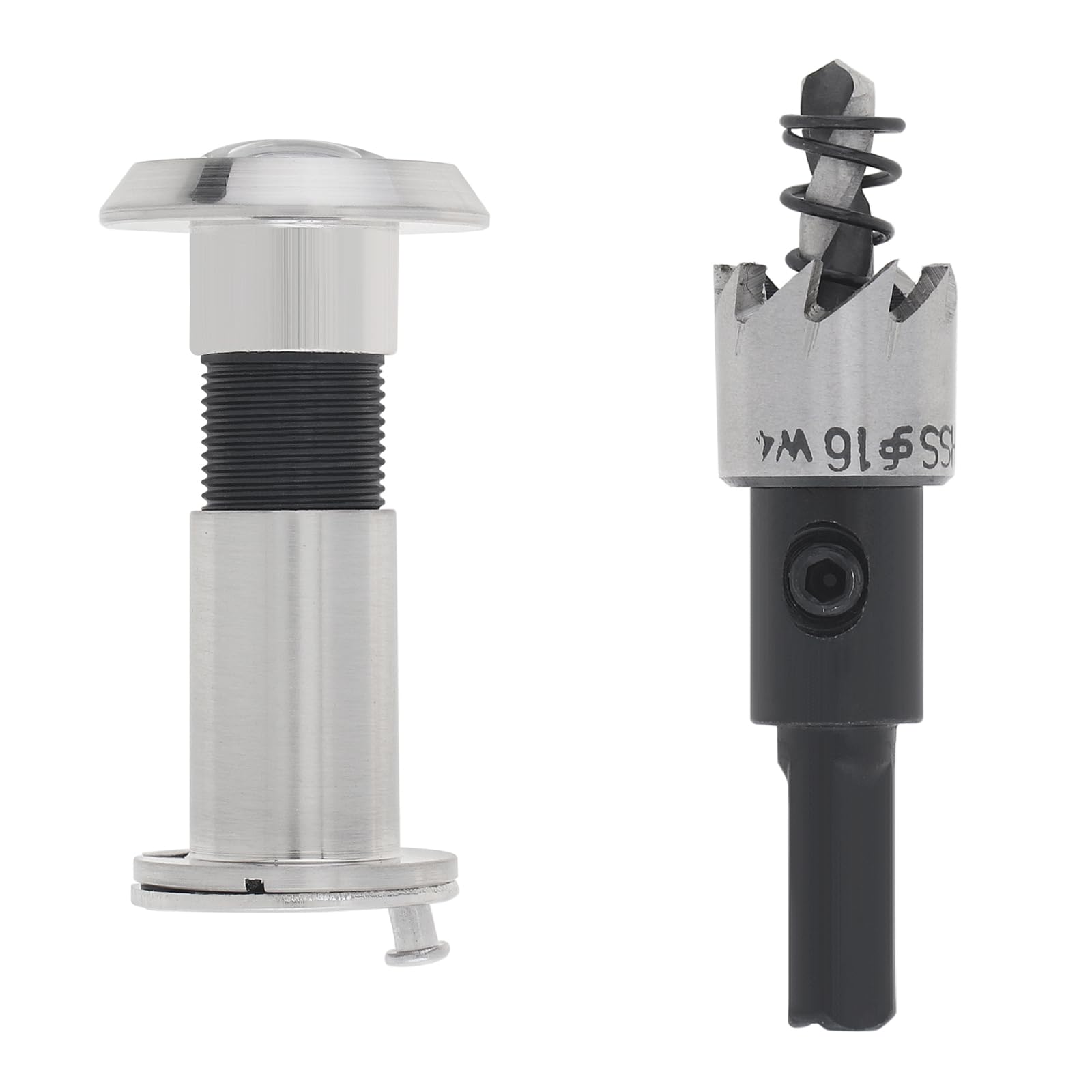 HOJLKLD Door Viewer, 16mm Brass Door Peephole with 16mm (5/8") Drill Bit for 35mm to 60mm (1-3/8" to 2-3/8") Doors - Image 2