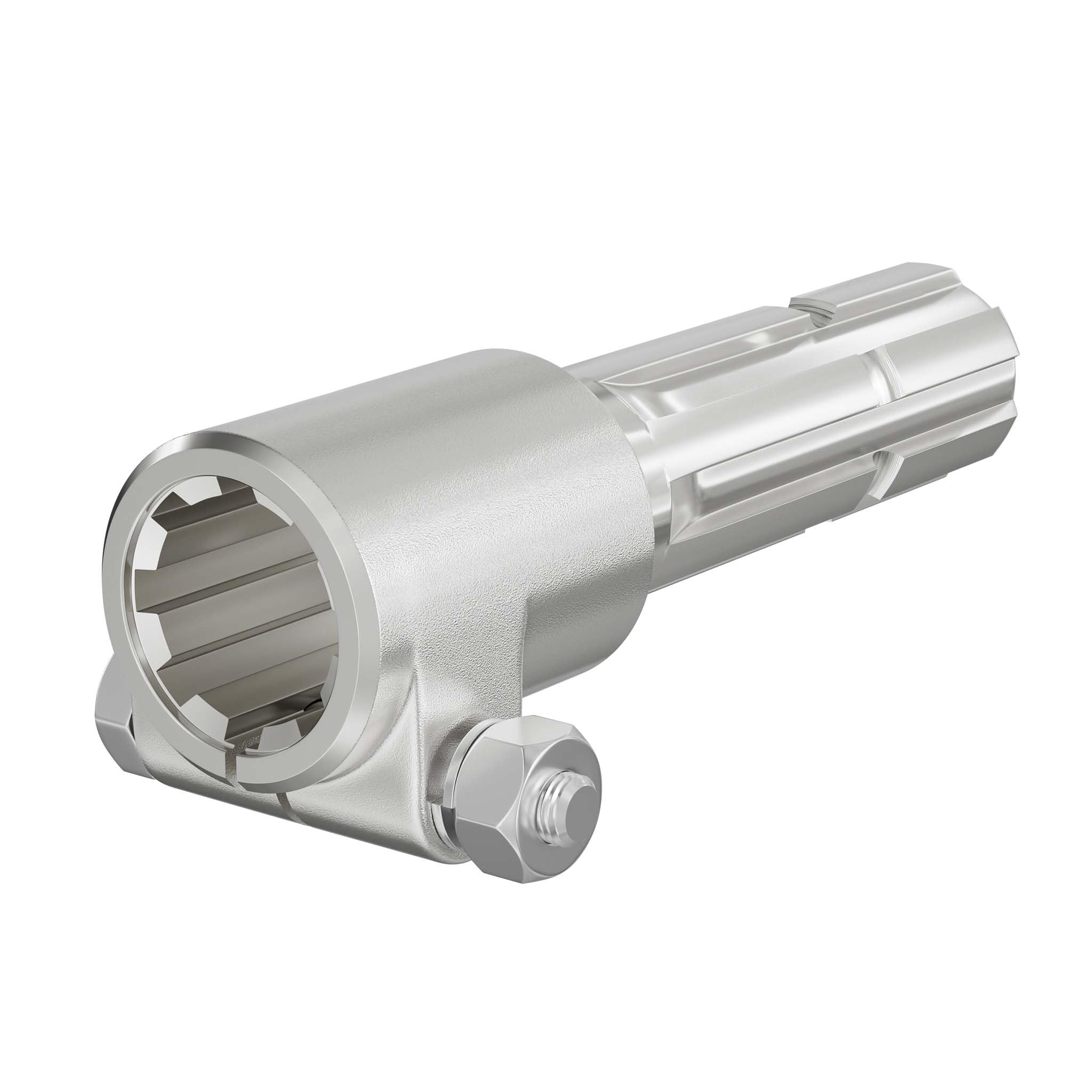 WilTec Manchon de Prise de Force Cardan - Longueur 160 mm - Raccord logement 8-​32x38x6 - Raccord Sortie 1 3/​8" 6D - Ø 39 mm/​34,​87 mm - Arbre cannelé de Tracteur