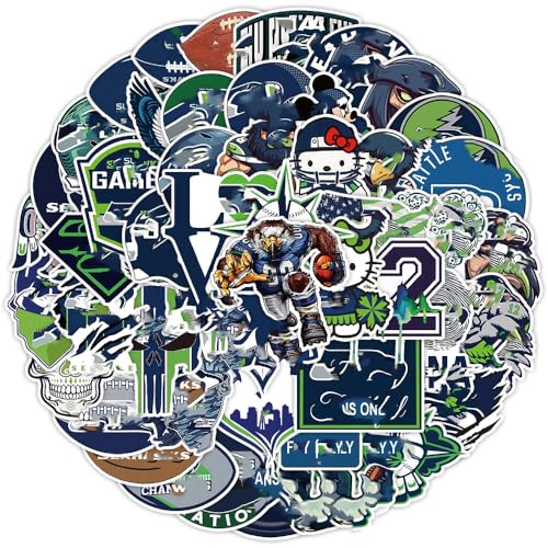 50 PCS American Sport Team Stickers Pack for Water Bottle Laptop Bicycle Computer Motorcycle Travel Case Car Decal Decoration Sticker