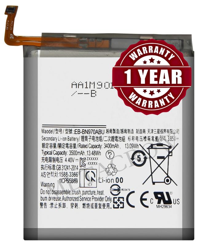 Image of Original EB-BN970ABU Battery Compatible for Samsung Galaxy Note 10 - (3500mAh) - 1 Year Warranty JK1