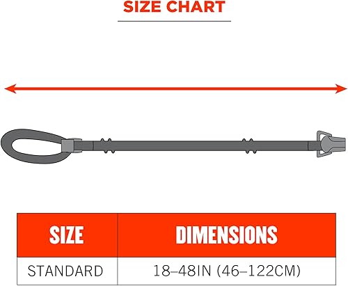Miniatura 9 de Cordón con extremo de abrazadera, se fija fácilmente al casco, herramientas o pequeños objetos de valor, capacidad de peso de 2 libras, Ergodyne