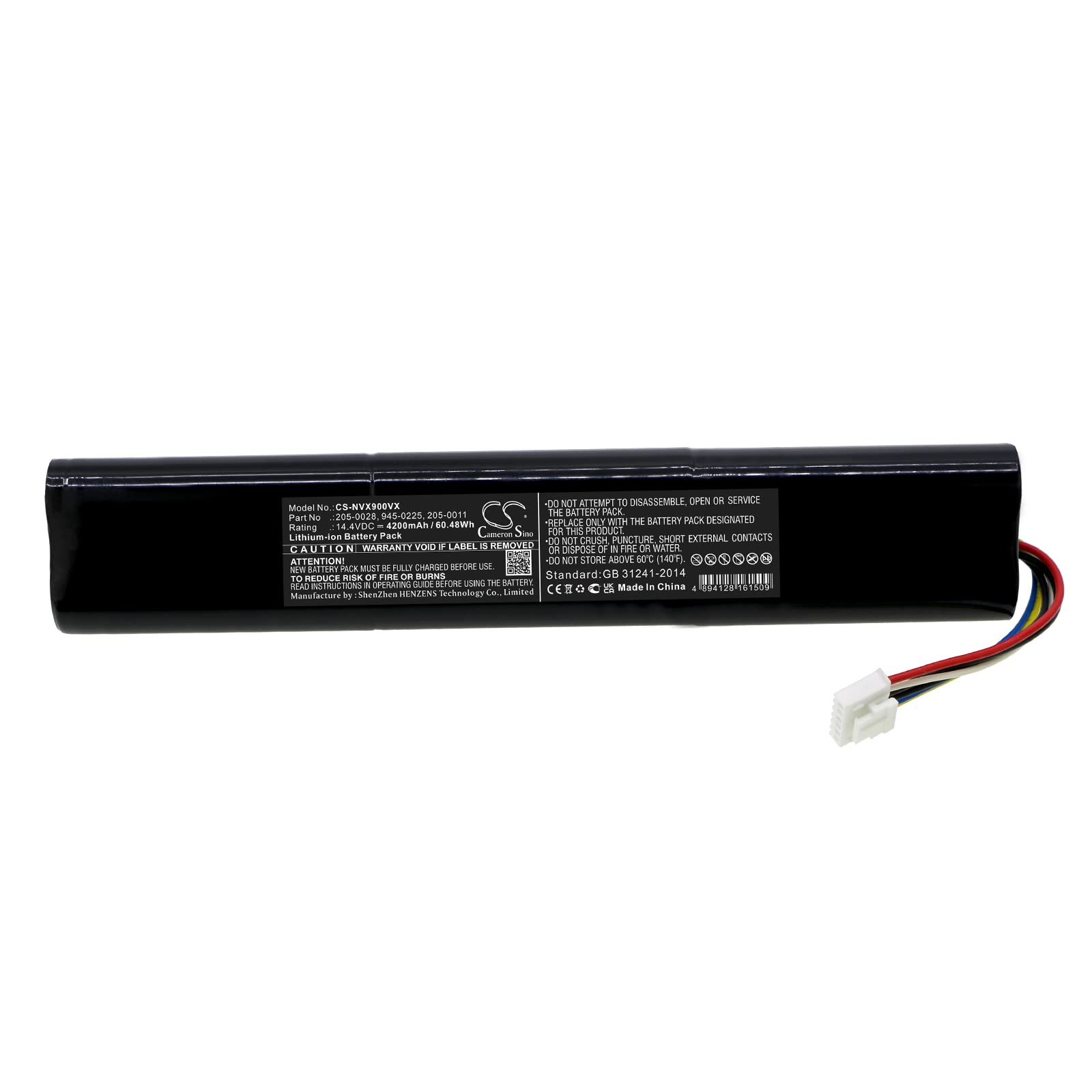 Cameron Sino Batteria per Neato Botvac Connected,Botvac Connected D3,Botvac Connected D5,Botvac D3,Botvac D3 Connected,Botvac D3+,Botvac D705,Botvac D705 Connected 4200 mAh,198.60x45.10x32.00