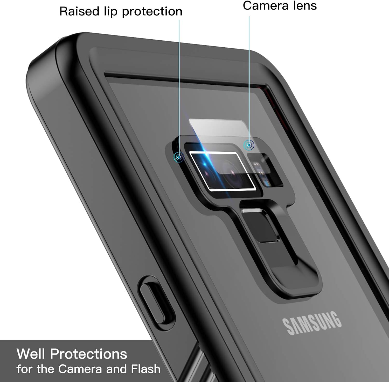 Temdan Samsung Galaxy Note 9 Case,2019 Designed 360 Full-Body Built in Screen Protector Real Heavy Duty Rugged Shockproof Dustproof Case for Samsung Galaxy Note 9