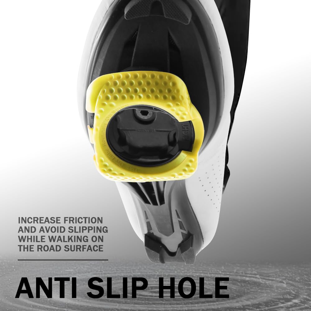 2Pcs OEM Cleat Pedal Cover Quick Release Anti-Slip Bicycle Action Cleats Protection Cover for Wahoo Speedplay Zero Aero Nano COMP (Yellow)