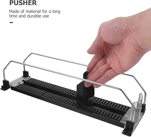 Miniatura 5 de VILLCASE Organizador de bebidas de agua, organizador de latas de soda para refrigerador, deslizador automático de empuje, 12 onzas, 16 onzas, 20