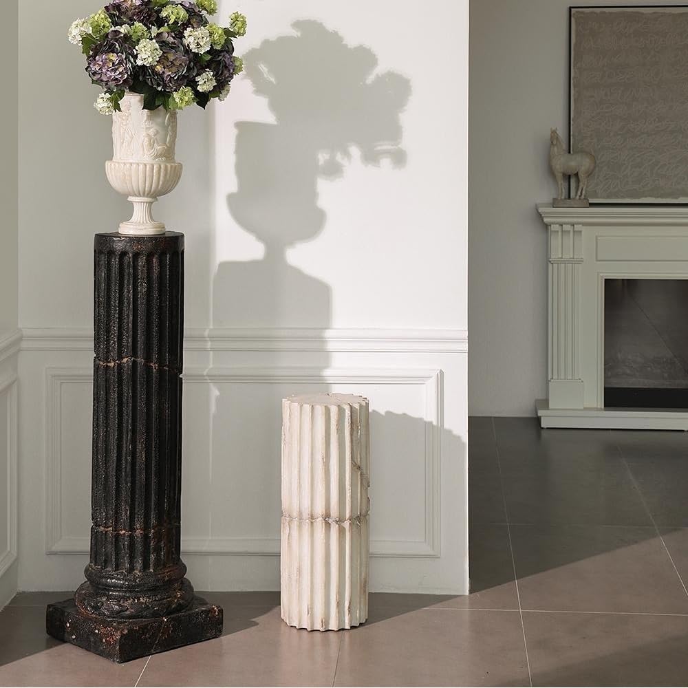 Piedistalli espositivi Ornamenti in resina for colonne romane in stile medio-antico, sculture di greche, piedistalli for ville e hall hotel