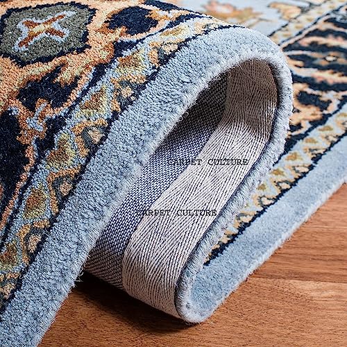 Image of Carpet Mahal Handmade Handwoven Tufted Made of 100% Soft Blended Wool Export Quality Carpets with 1 Inch Thickness (10x13 Feet) Color Multi