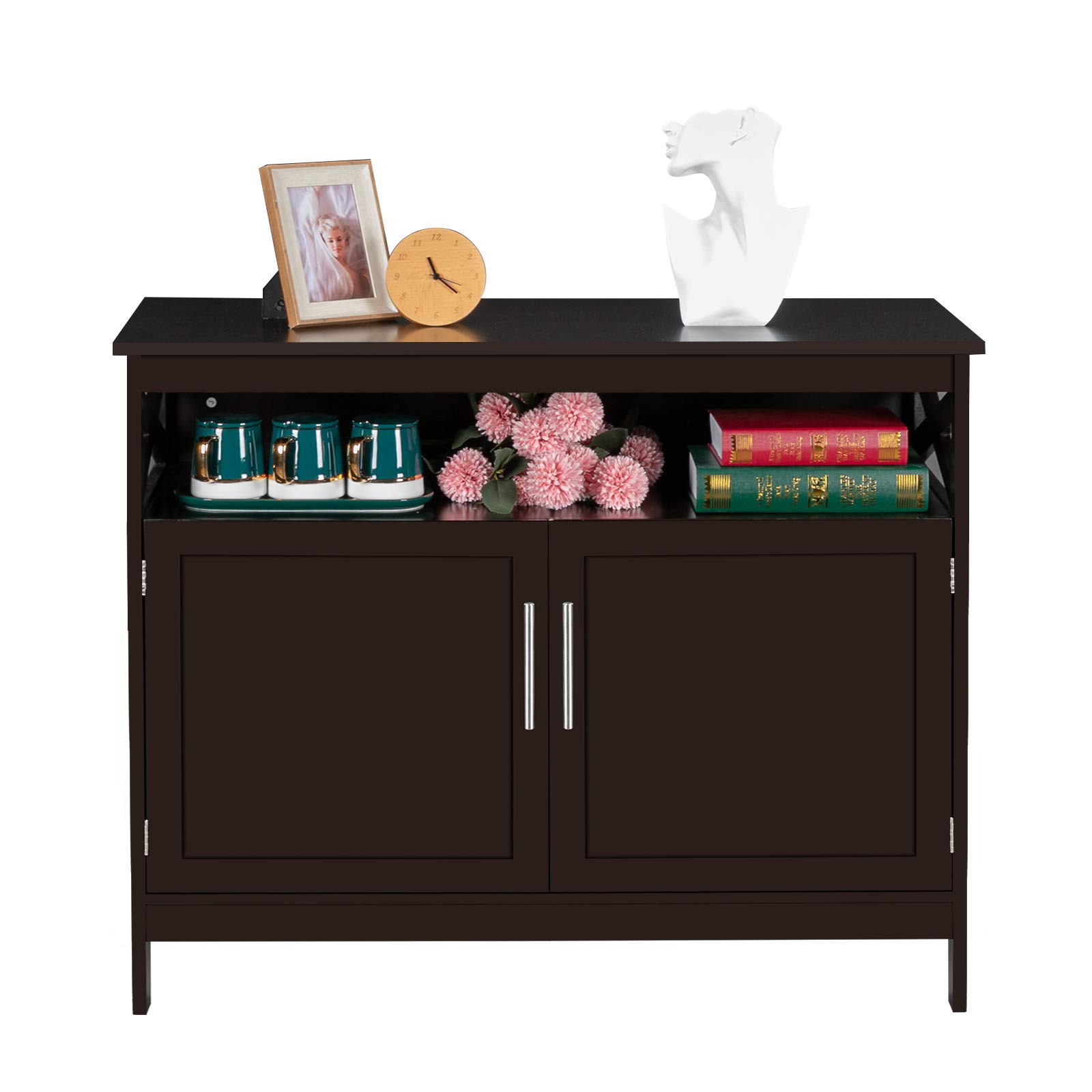 Buy VINGLI Sideboard,Brown Kitchen Sideboard,Modern Buffet with
