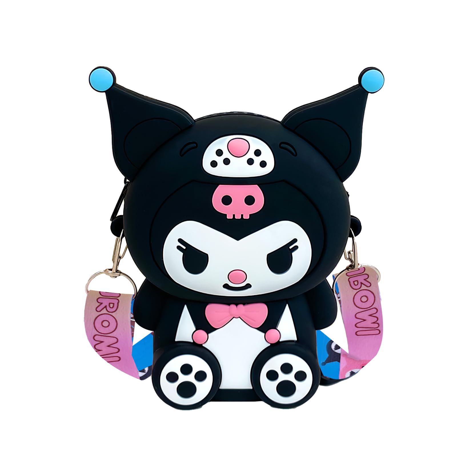 BendJoy® Sling Bag for Girls Kids, Kuromi Silicone Backpack with Adjustable Shoulder Strap, Cute Waterproof Bags for Girls, Perfect Purse for Keys, Coins, Snacks, Ideal Gift for Children (B0DGXTHB5F) Amazon Price History, Amazon Price Tracker
