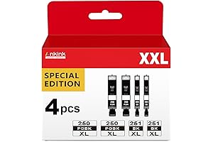 Canon 250 PGBK XL Compatible Ink Cartridge Replacement 4-Pack