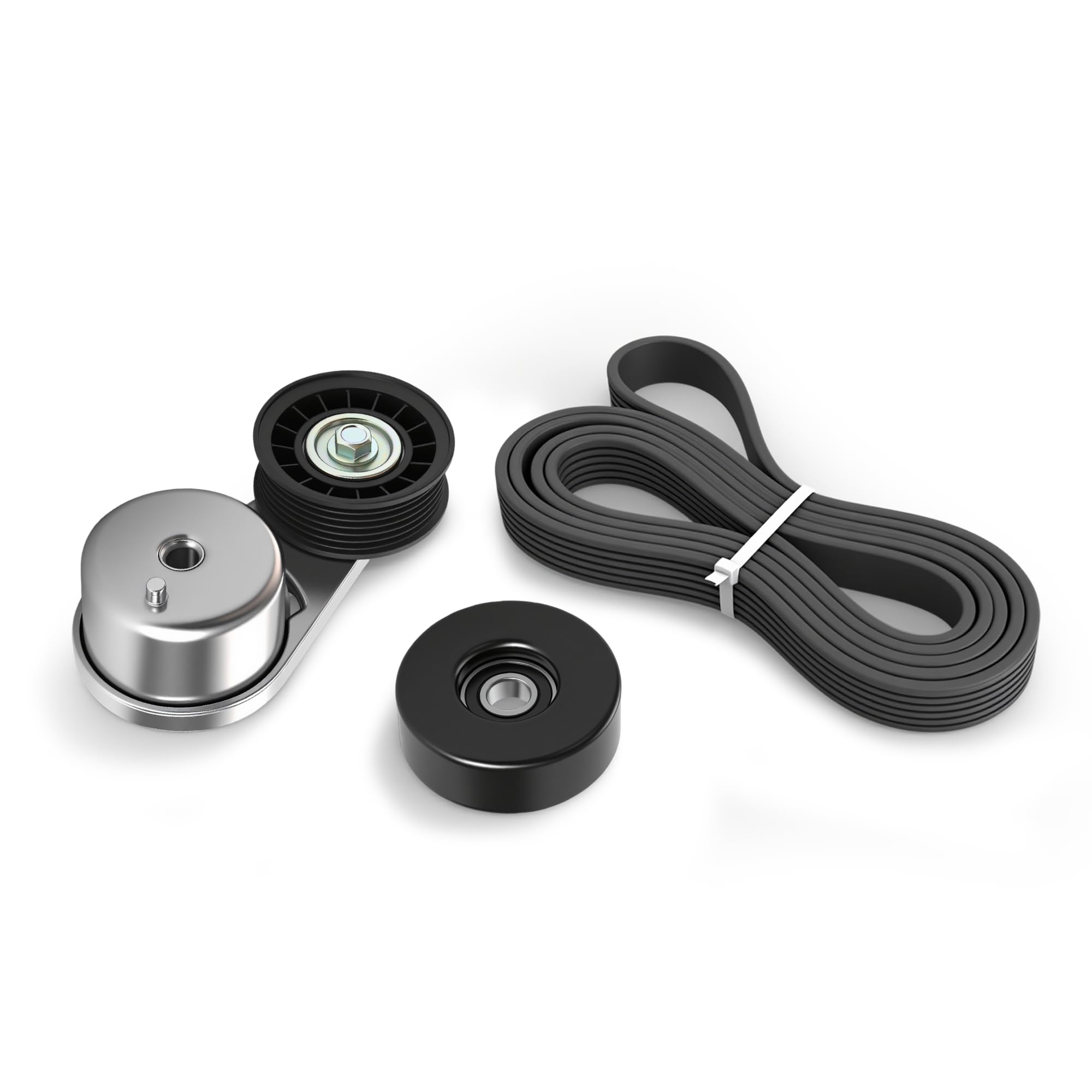 Riyhch 38008 Serpentine Belt Tensioner Component Kit with Idler Pulley Fit for Ford Explorer 4.0 L 2002-2005, for Mercury Mountaineer 4.0 L 2003-2005