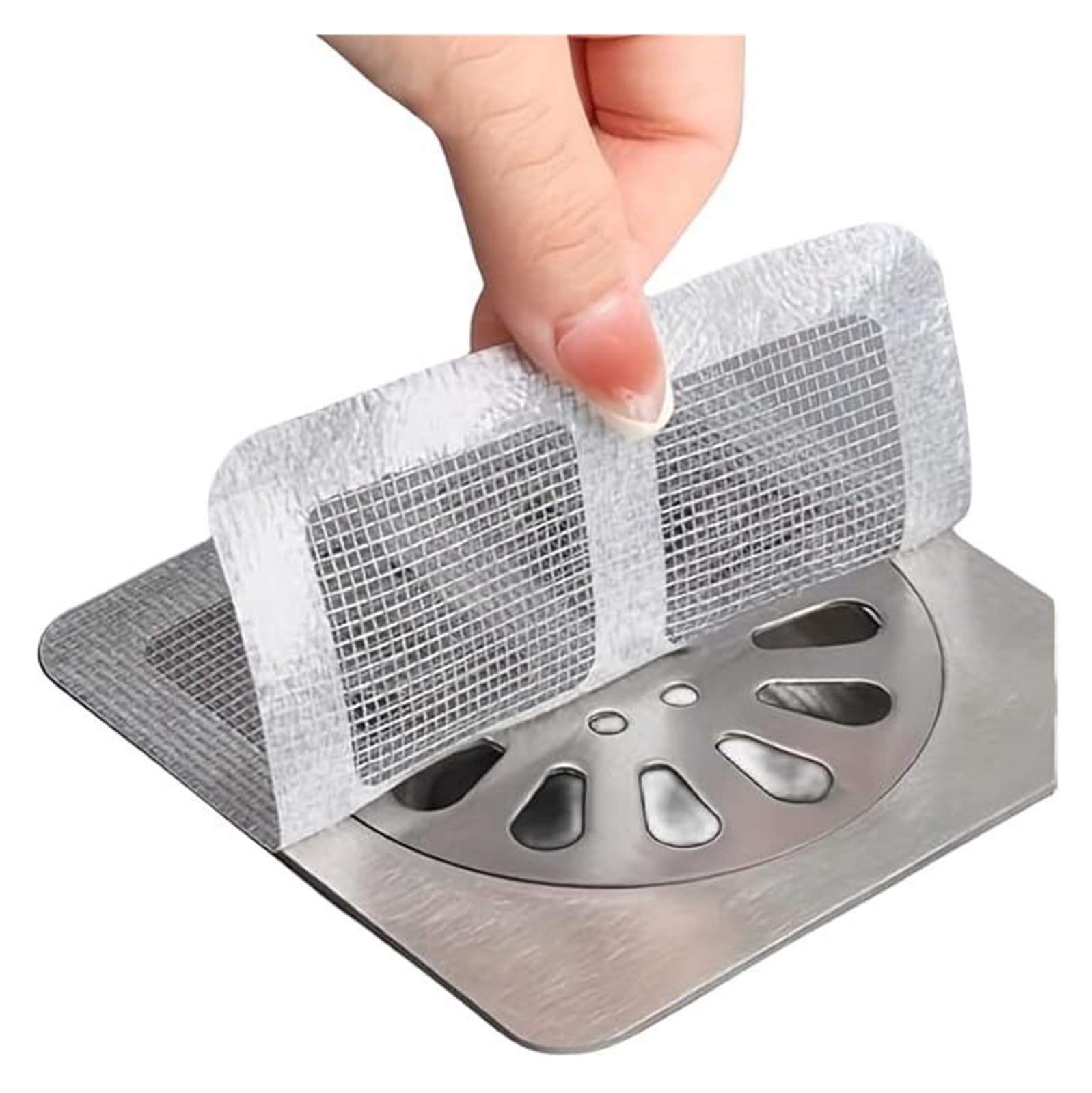 Tapones de drenaje de malla para el cabello, pegatinas para el suelo, filtro para el fregadero (1 unidad)