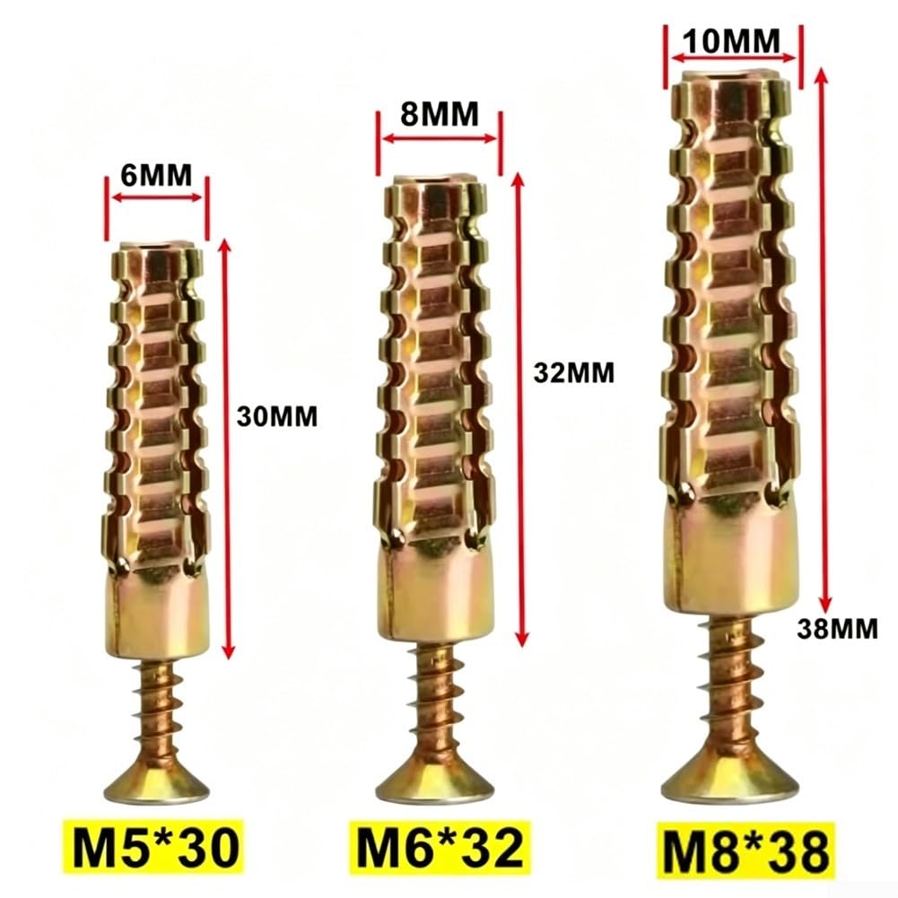 50pcs Anclaje Metálico Dentado para Hormigón Expansión(32MM*8MM)