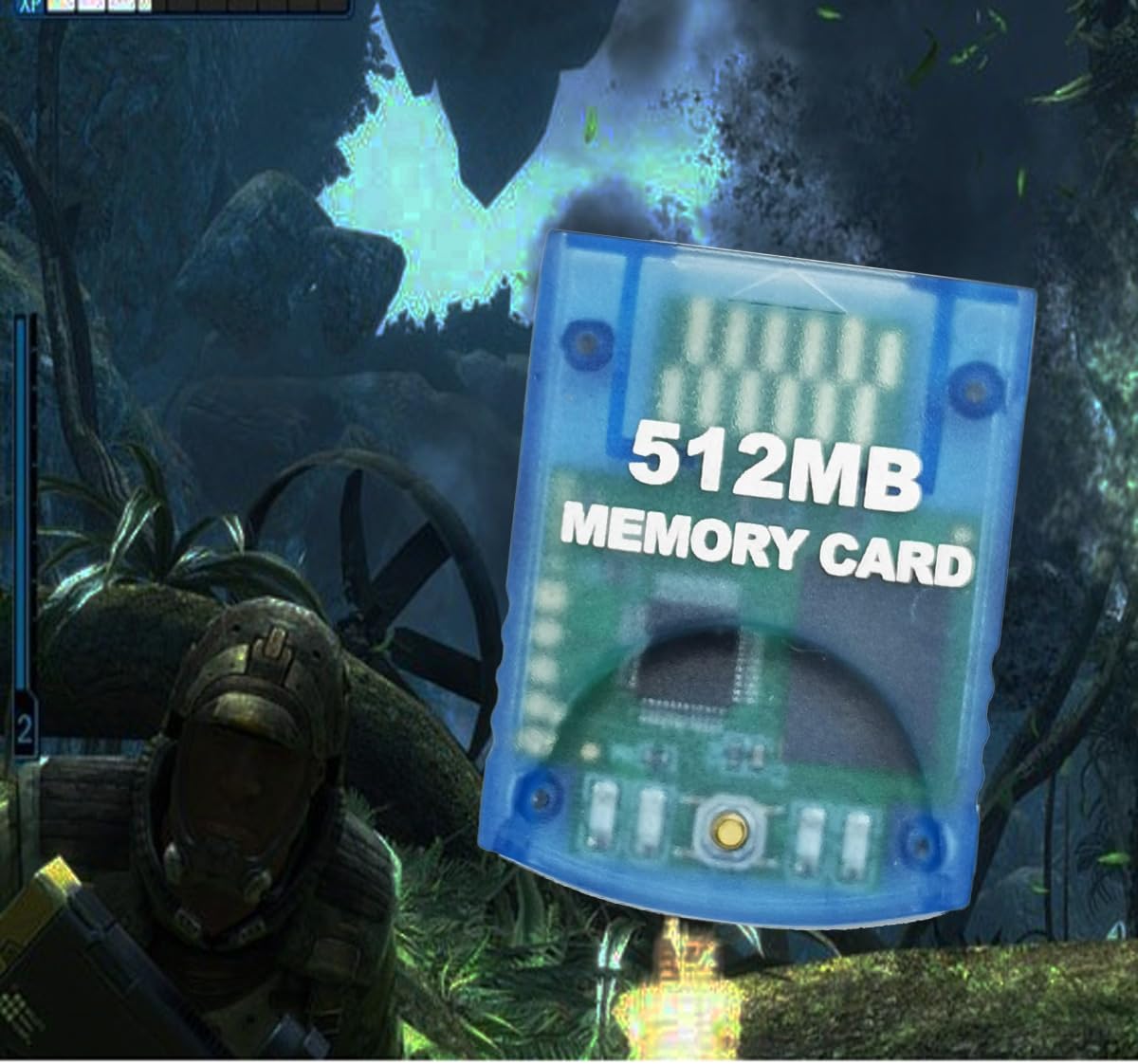 512MB(8192 Blocks) High Speed Gamecube Storage Save Game Memory Card Compatible for Nintendo Gamecube & Wii Console Accessory Kits - Blue - Image 7