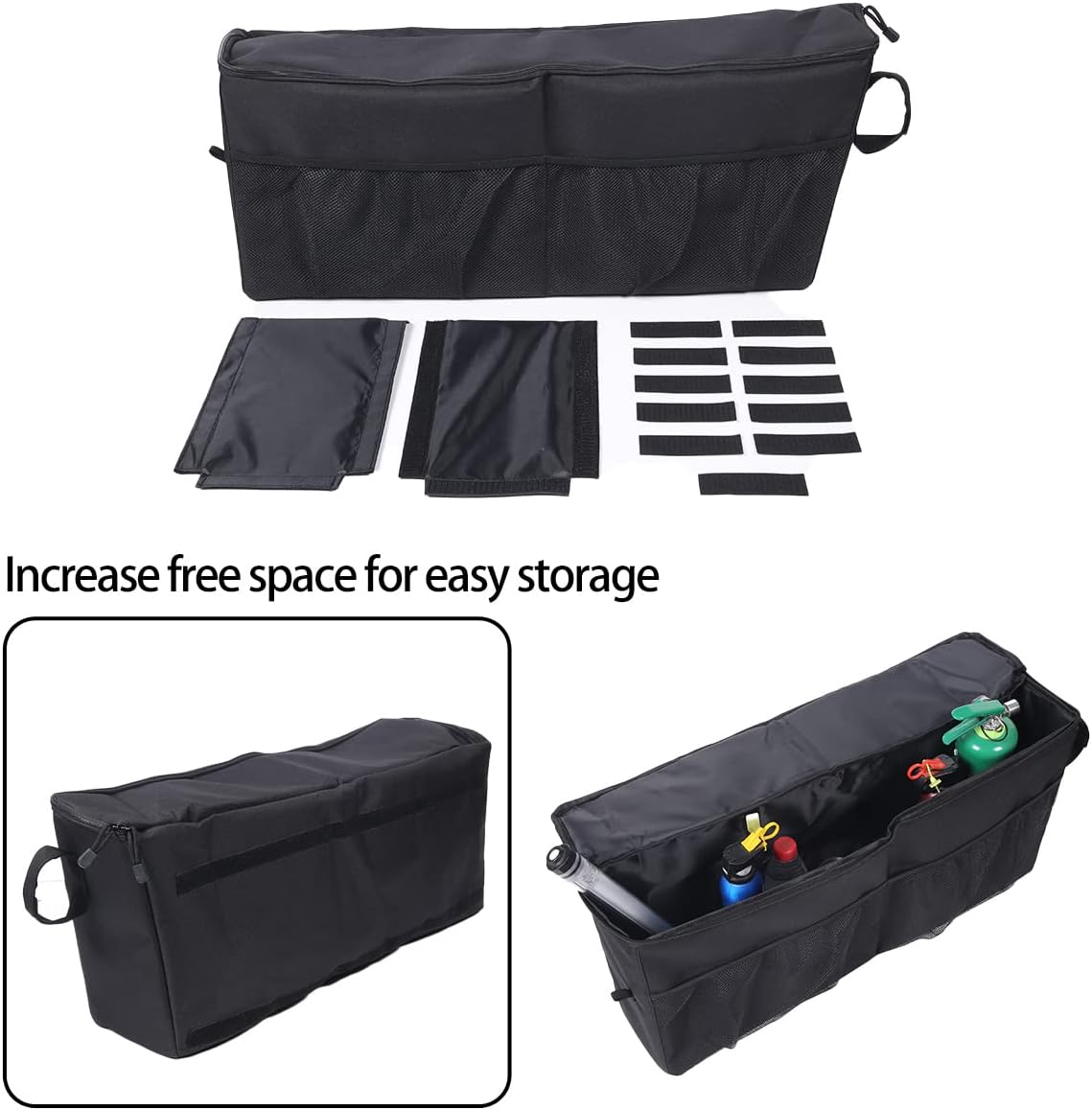 HAPPYHORSE For Mercedes-Benz G-Class W463 G63 G65 G55 G500 G550 G350d 2004-2018 car trunk storage bag (One on the left)