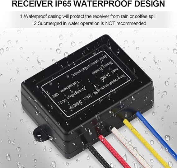 WATERWICH 2pcs Wireless Winch Remote Control Kit 12V Recovery Switch Universal for Truck Jeep ATV SUV