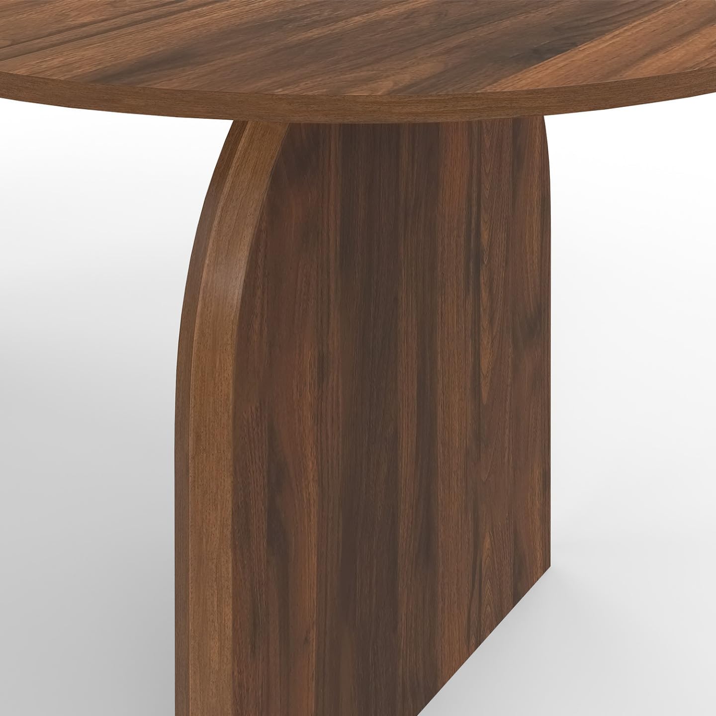 IDMarket - Table à Manger Extensible japandi Ovale Edith 6-10 Personnes Effet Noyer 160-200 cm