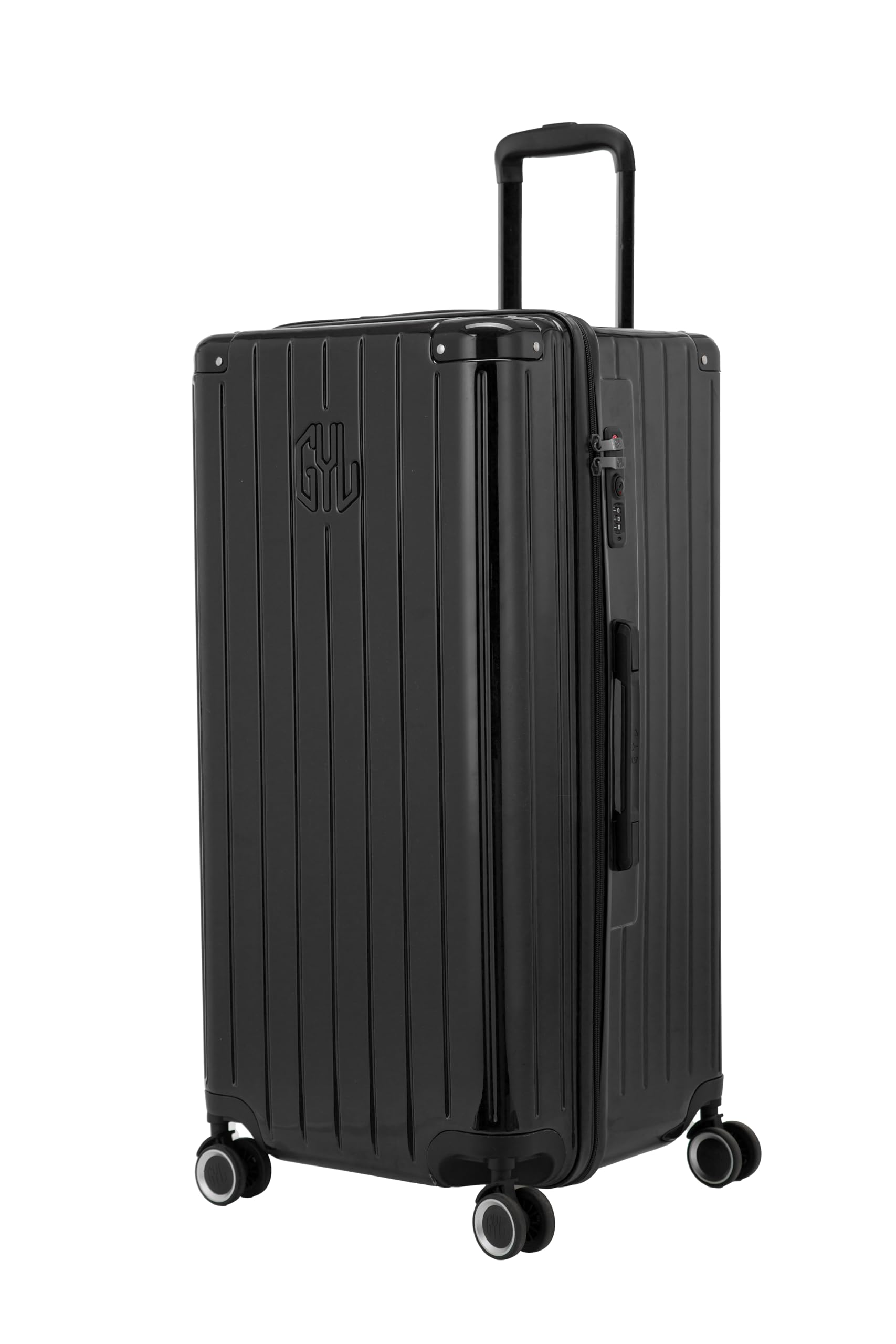 GYL Intemporelle, Valise Trunk Soute Rigide, (78 x 37 x 37 cm) - 4,5Kg - 115L - Polycarbonate - Sérrure TSA - Garantie à Vie, Noir