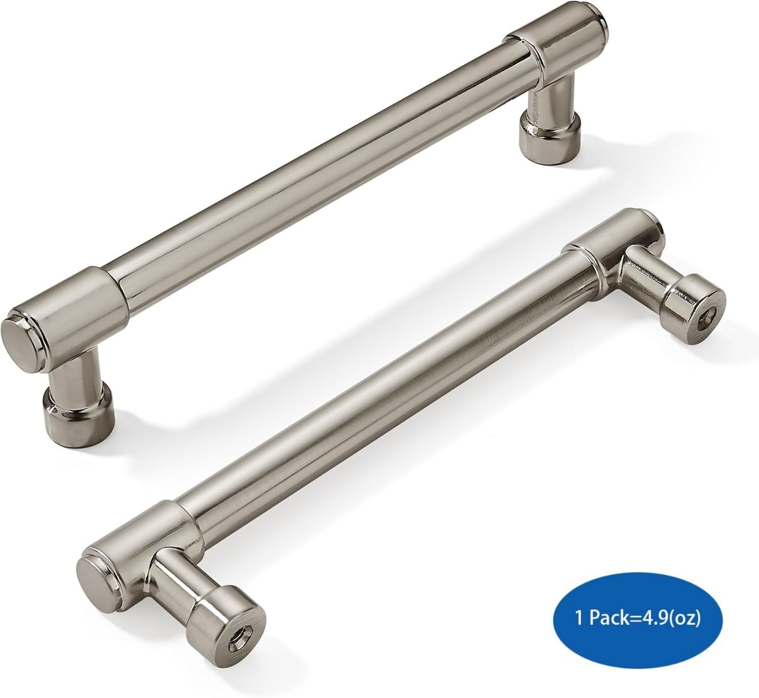 AMZ - 5 Polished Nickel Cabinet Pulls CTC 5 in (128 mm)