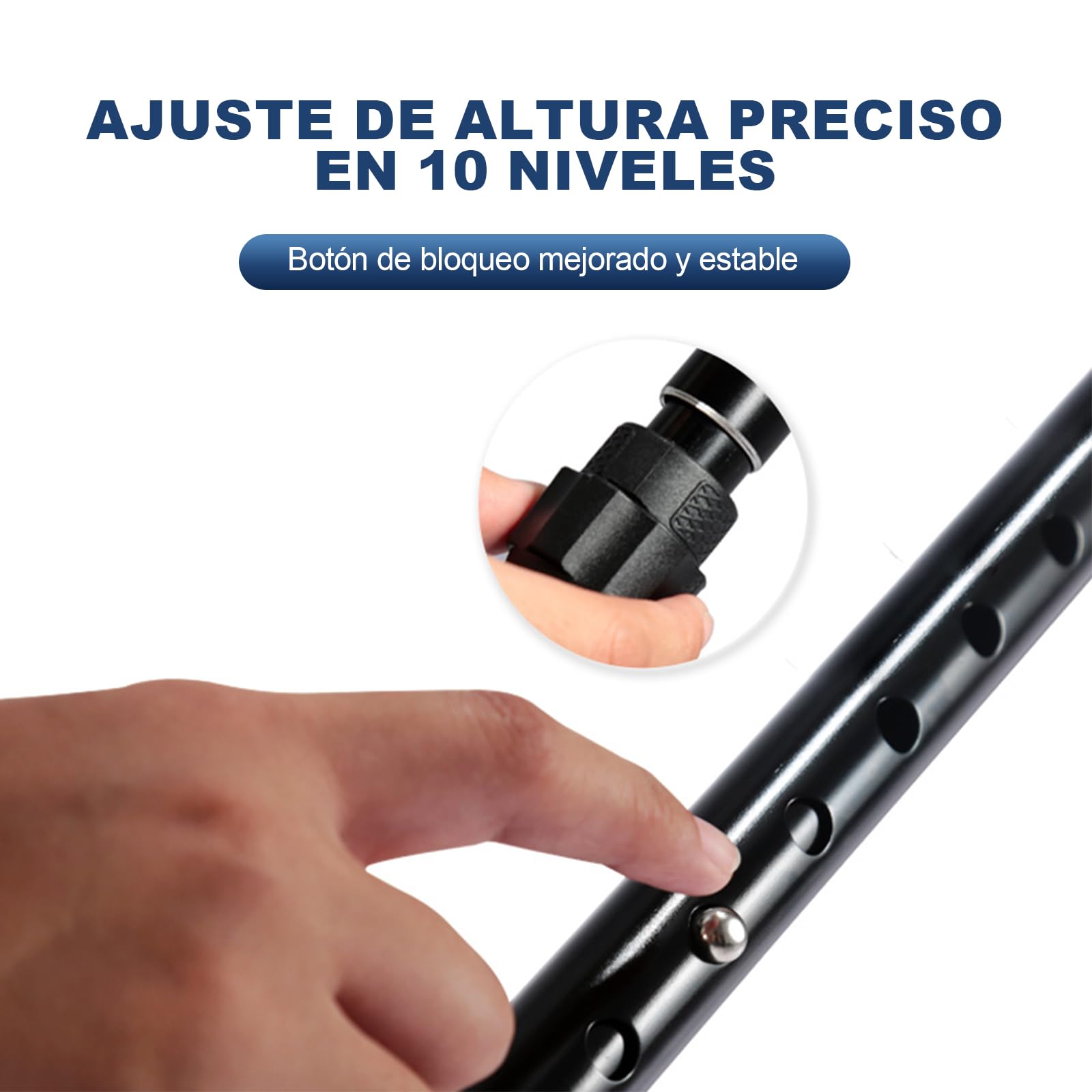 Muletas de antebrazo para Adultos Plegables (Paquete de 2), Ajustables en Altura, de aleación de Aluminio Ligero, Antideslizantes, Bastones de Ayuda para Caminar, Mango ergonómico con Agarre cómodo
