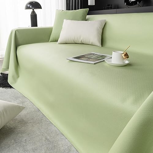 Funda para sofá cama, funda para sofá y cama, color liso verde, para proteger el sofá de las mascotas, poliéster, 81 pulgadas de ancho x 71 pulgadas