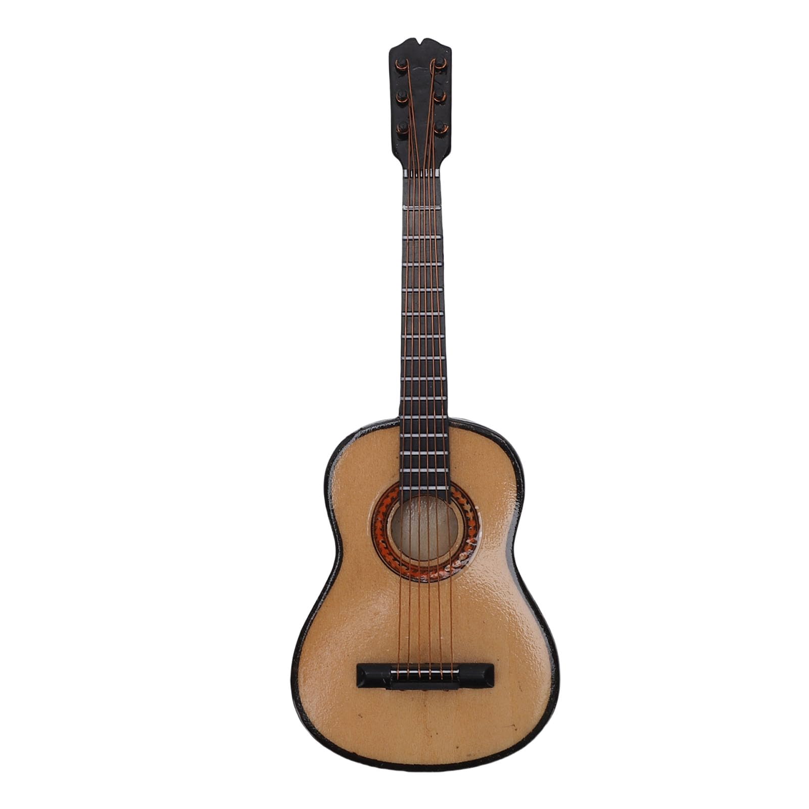 Akozon Guitare Miniature avec Support, Modèle en Bois de 15 Cm - Les Beatles, Paul McCartney, John Lennon, RIngo Starr, George Harrison Akozon Guitare Miniature avec Support, Modèle en Bois de 15 Cm