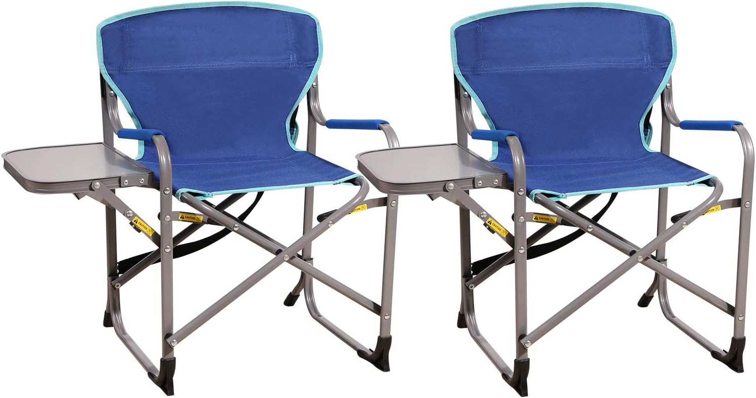 Amazon.com: REDCAMP Kids Camping Chairs with Side Table, Sturdy Steel ...