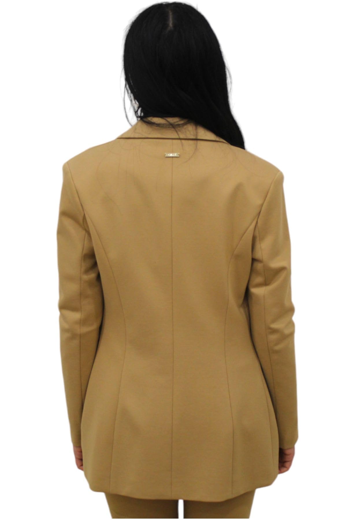 Gaudi Giacca Blazer in Punto Stoffa Doppiopetto 321BD34002 Marrone Chiaro Marrone S