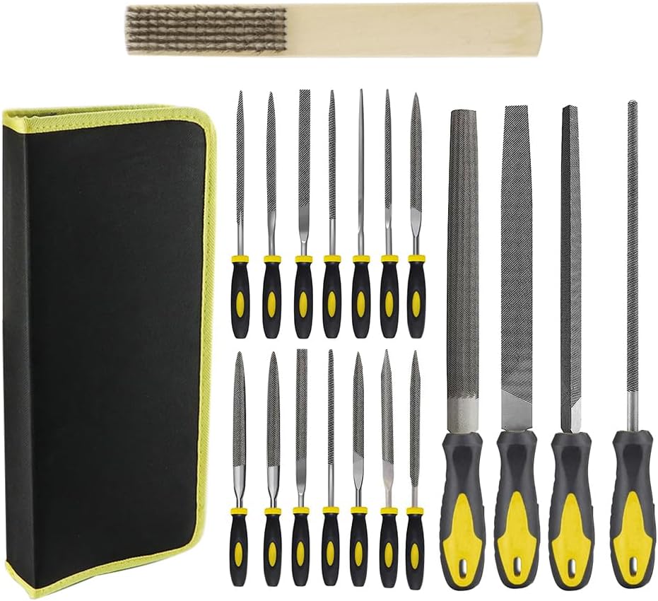 VonHaus Metal File & Wood Rasp Set 9 Pcs Rasp File Set incl. Flat