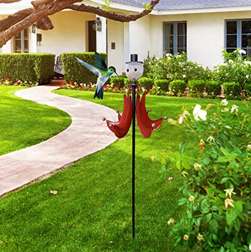 Feeder Pole Metal ArtsYard Hanging Bird Flower Outdoor Decoration Garden Bird Feeder Kitchen,Dining & Bar Squirrel Stopper Pole Extension (Red, One Size) - Image 6