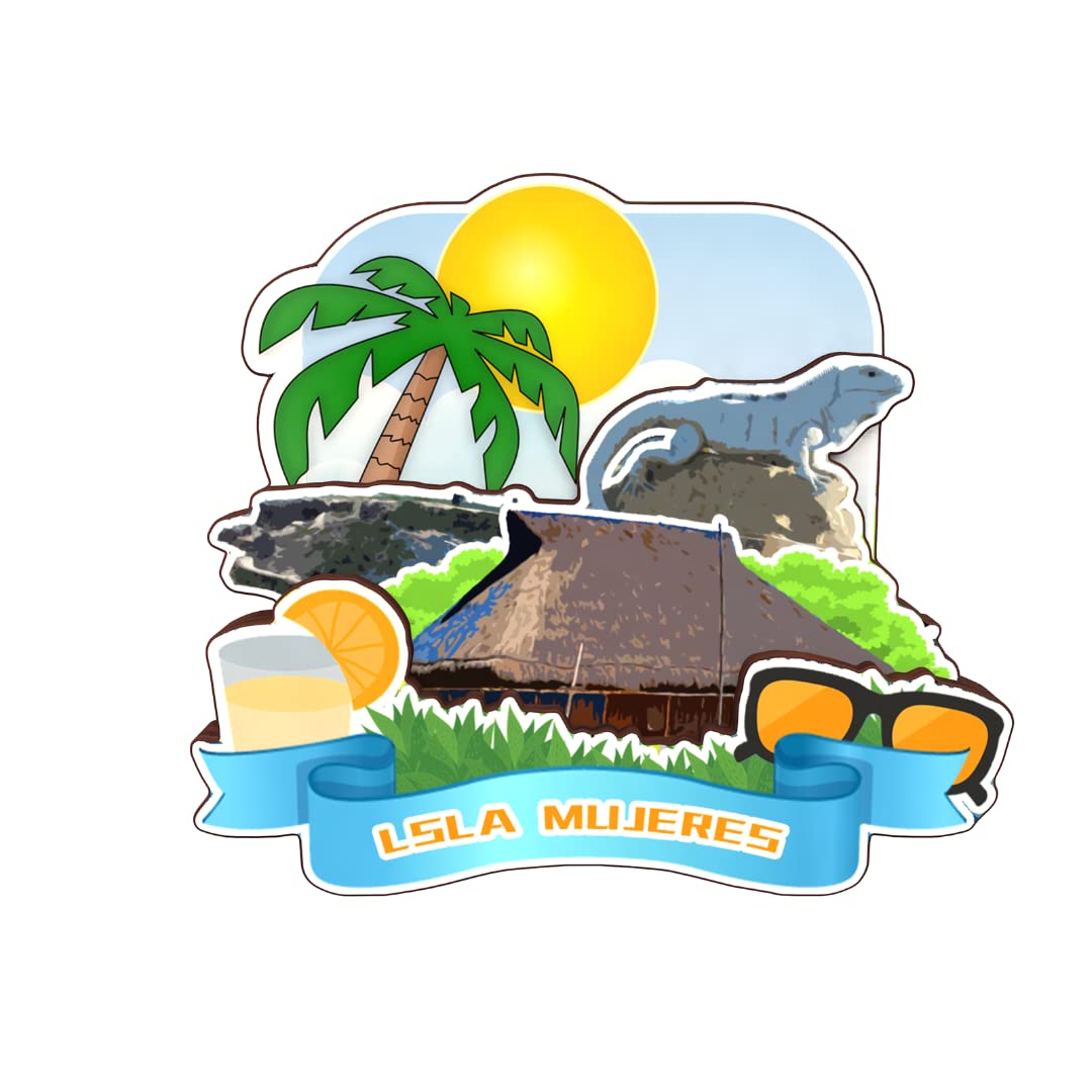 Isla Mujeres Mexico Fridge Magnet Wooden Collection 3D Wood Handmade Travel City Souvenirs Refrigerator Magnet Home Decoration Gift -48