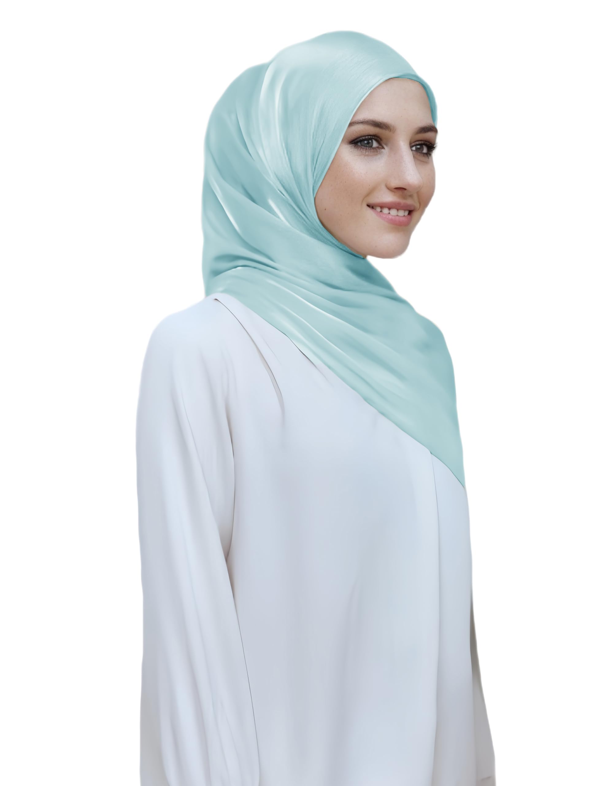 Lina & Lily Sheen Shimmer damski szal krepowy szal chusta na głowę hidżab lekki