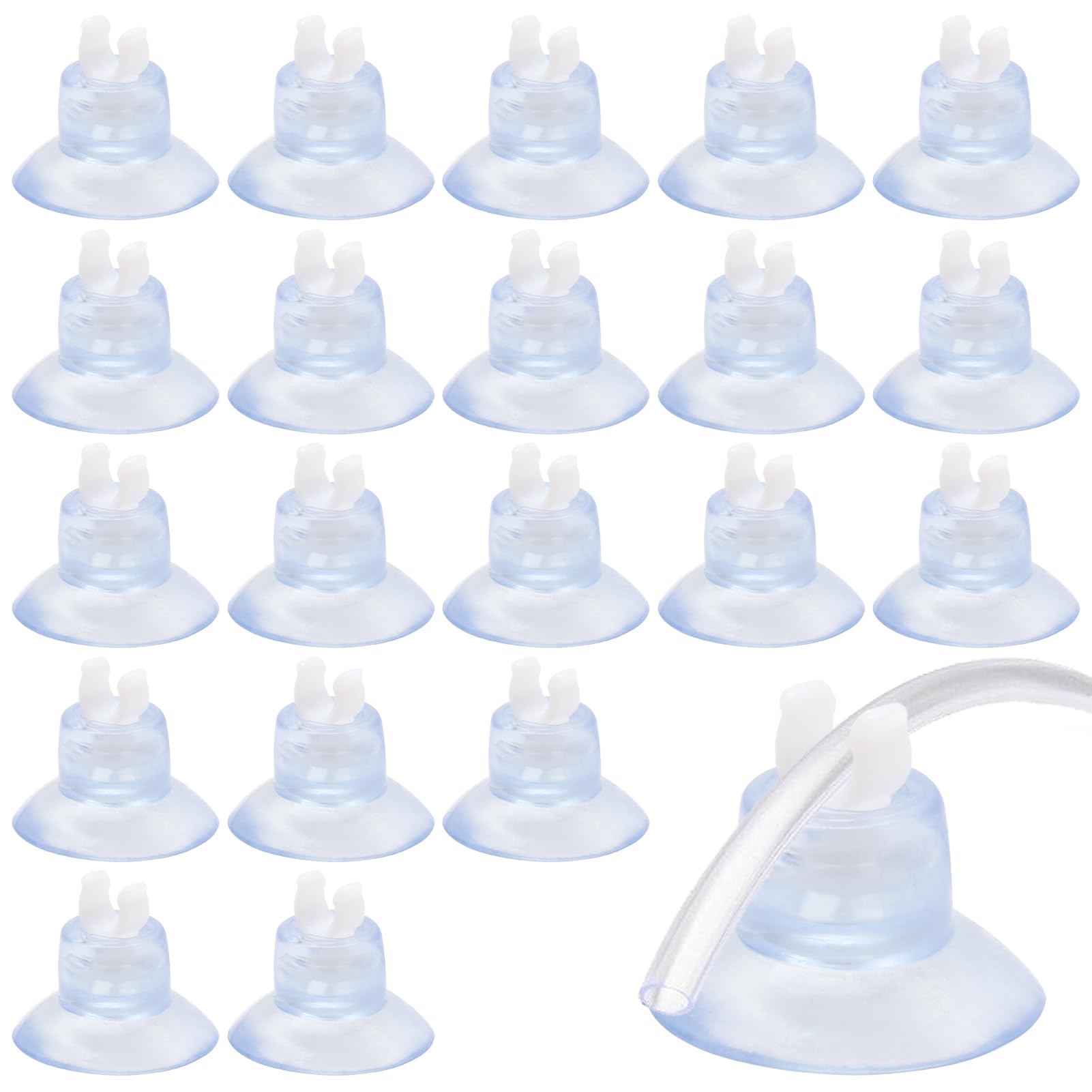 20 Pack Aquarium Suction Cup Clips