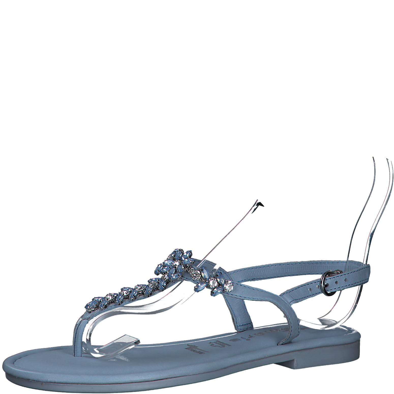 Tamaris Women's 1-28124-42 Toe Separator Sandals, light blue, 4 UK