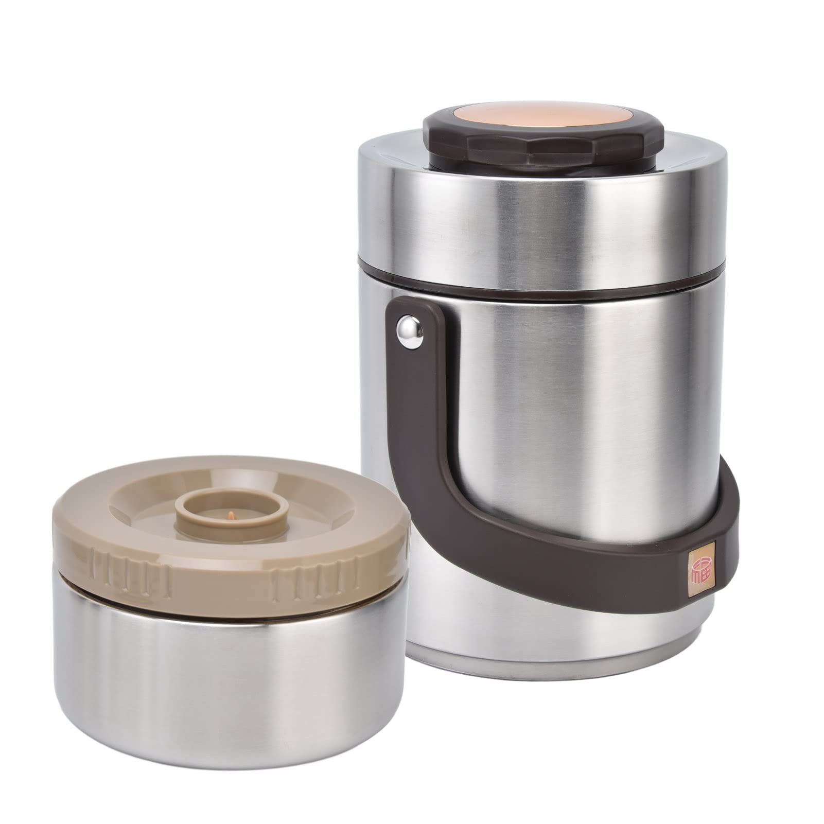 Jenngaoo Termo Aislado 1500ml Acero Inoxidable para Comida Fría/Caliente, Bento Apilable 3 Niveles con Tapa Antifugas, Ideal para Viajes, Trabajo y Escuela