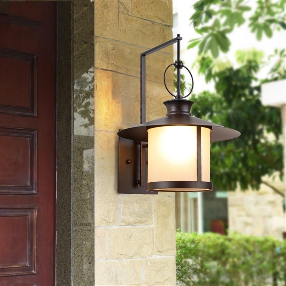 Apliques de exterior Lámparas de pared exteriores retro - Aplique de pared LED moderno for porche delantero, patio, garaje, pasillo, puerta - Linterna impermeable IP65