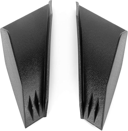 Miniatura 2 de VBESTLIFE 1 par de aletas universales para motocicleta, color negro, estilo moderno, material ABS, posición delantera, compatible con motocicleta