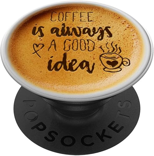 Lindo café Latte arte regalos para mamá café energía PopSockets intercambiable PopGrip