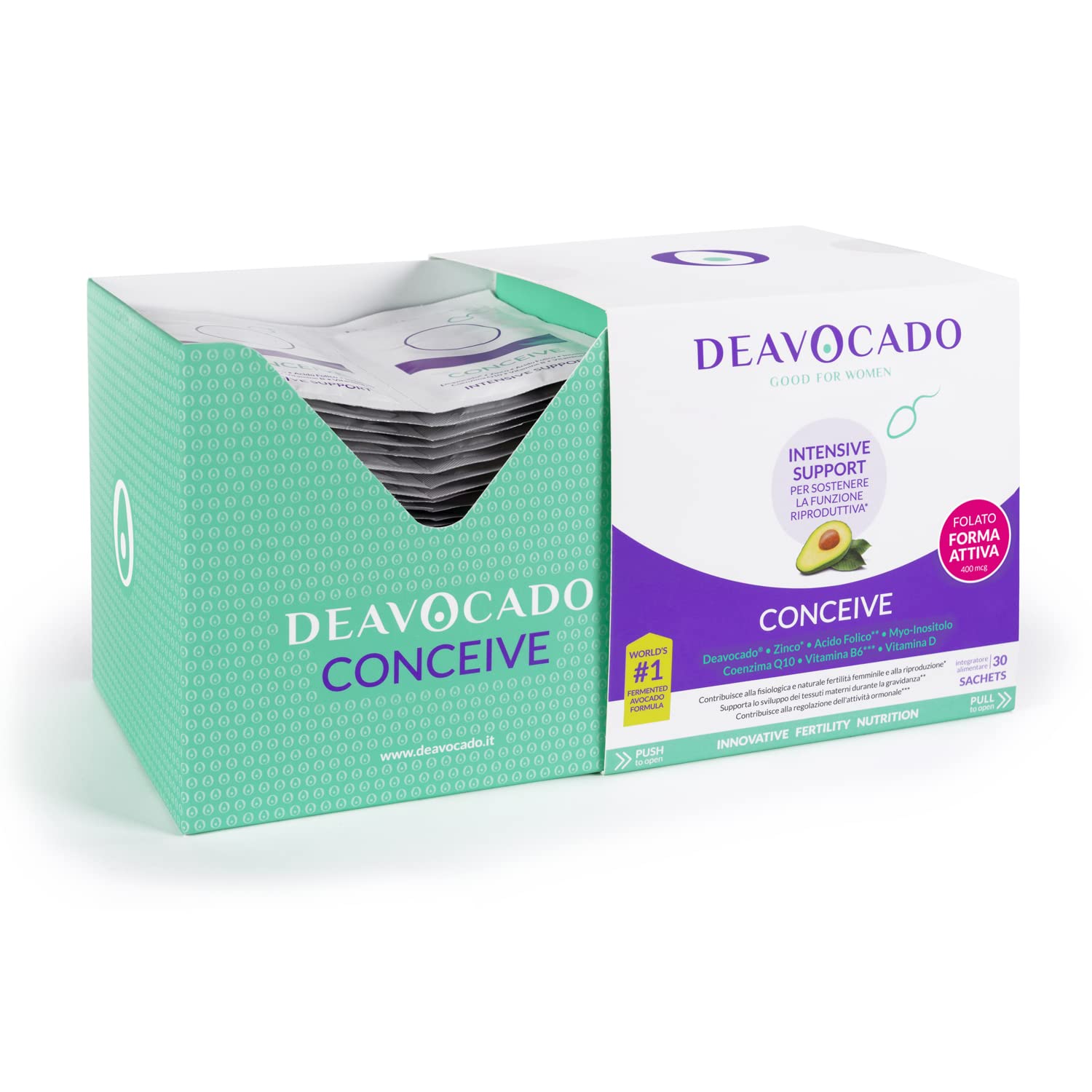 Conceive Intensive Support 30 Buste per Sostenere la Funzione Riproduttiva, 150.0 grammo