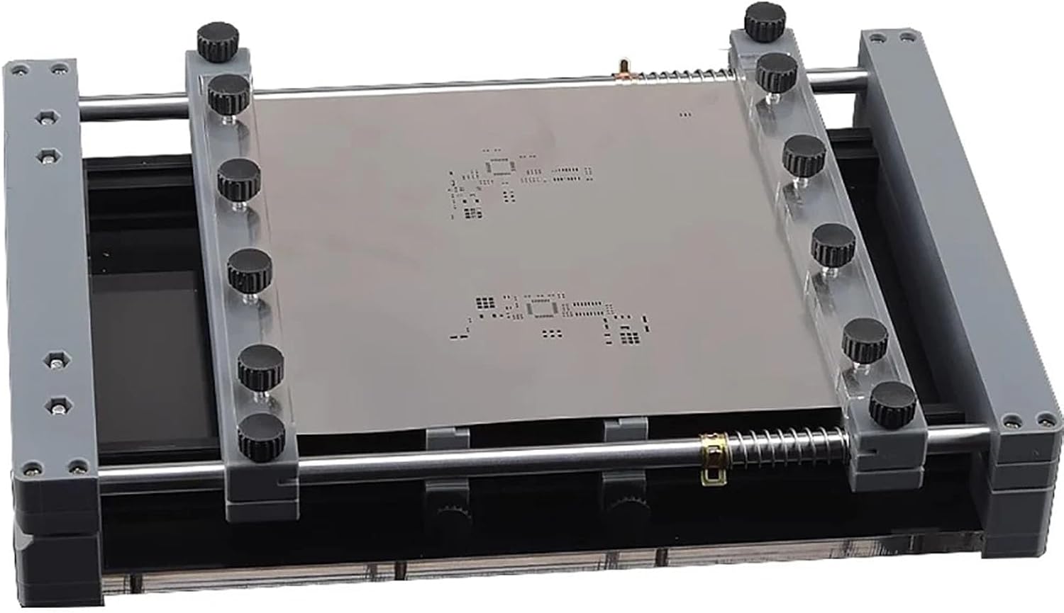 Aitoserlea SMT Solder Paste Screen Printing Machine - Manual Desktop PCB Stencil Printer for Precision PCB Prototyping 250x250mm